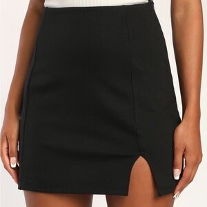 Lulus Spectacular Style Black Women's Mini Skirt Size Small